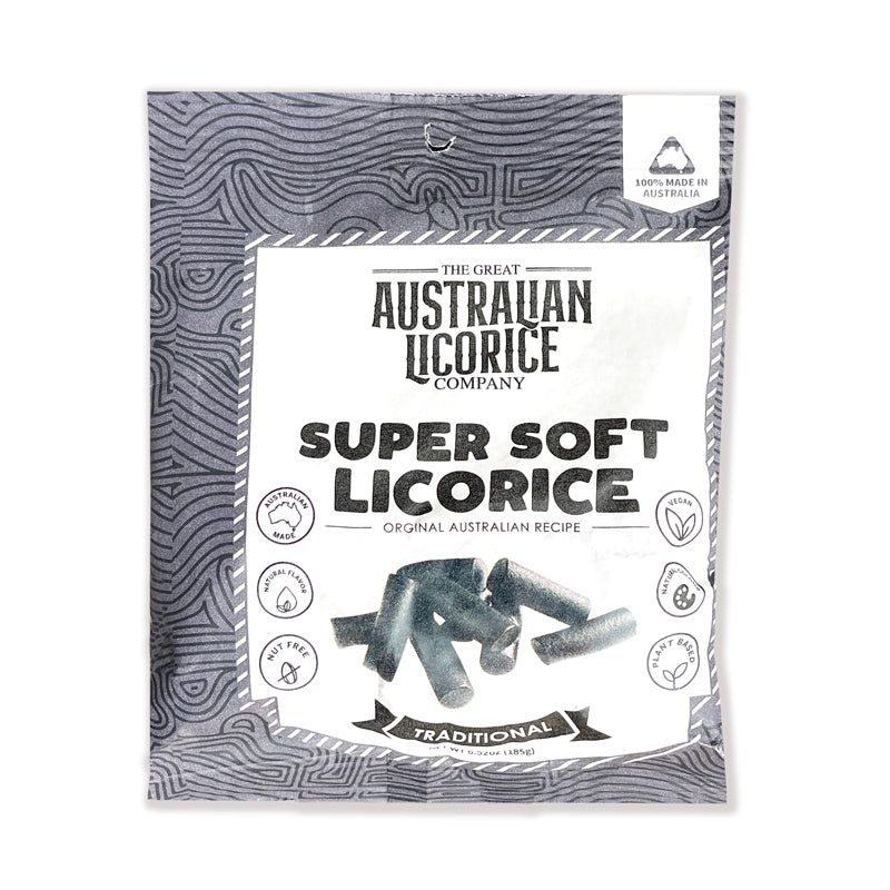 The Great Australian Licorice Company Original Super Soft Licorice 185g