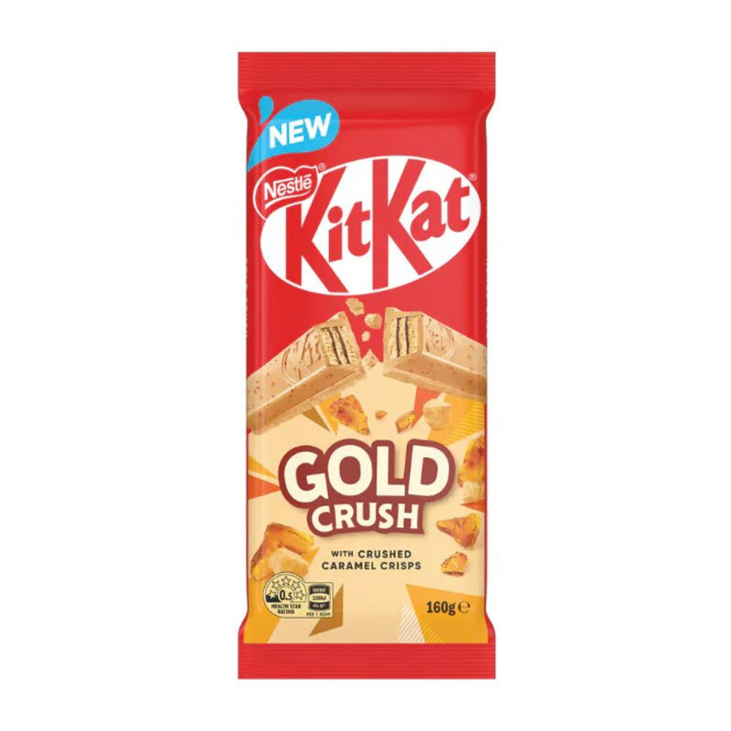 Nestle KitKat Gold Crush Block 160g Front