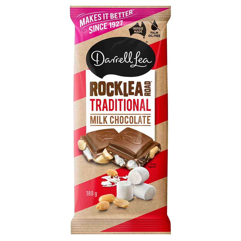 Darrell Lea Rocklea Road Traditional Milk Chocolate 180g